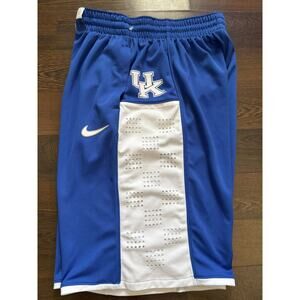 Nike Dri-Fit Authentic Kentucky Wildcats Basketball Shorts Men's M NCAA Blue